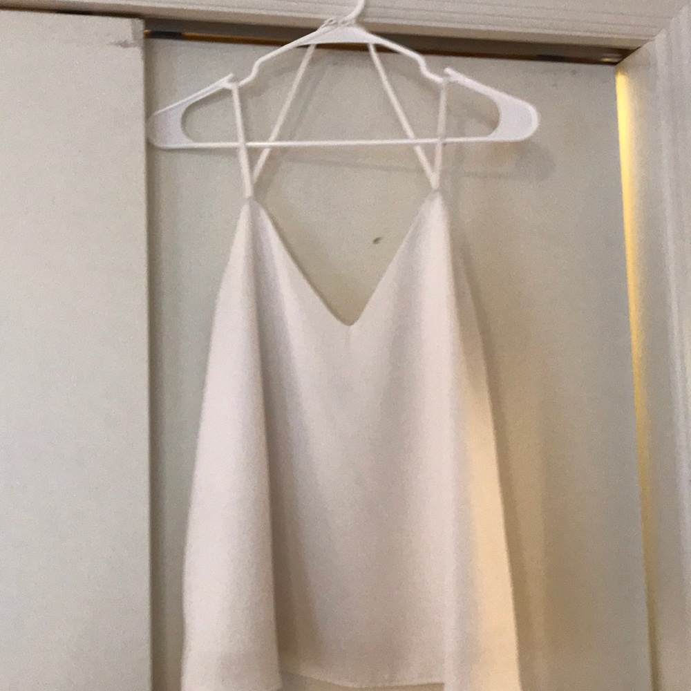White flowy tank